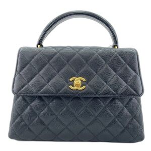 CHANEL Matelassé Medium Handbag, Black